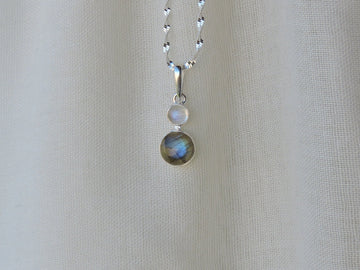 Labradorite and Moonstone Pendant