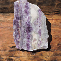 Genuine Purple and White Fluorite Slab