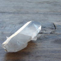 Lemurian quartz point with visible Lemurian lines