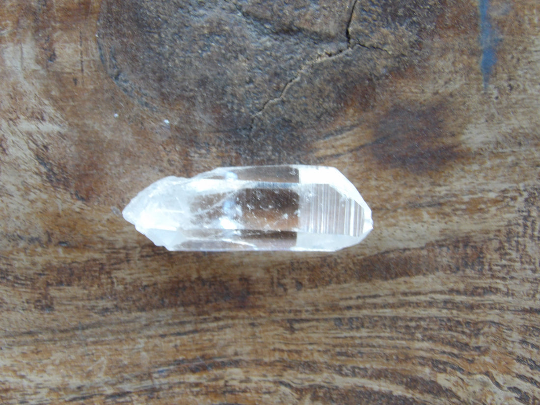 Lemurian quartz crystal selected for clarity and presence