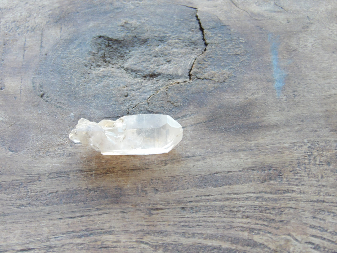 Little natural Lemurian quartz crystal from Arizona shop