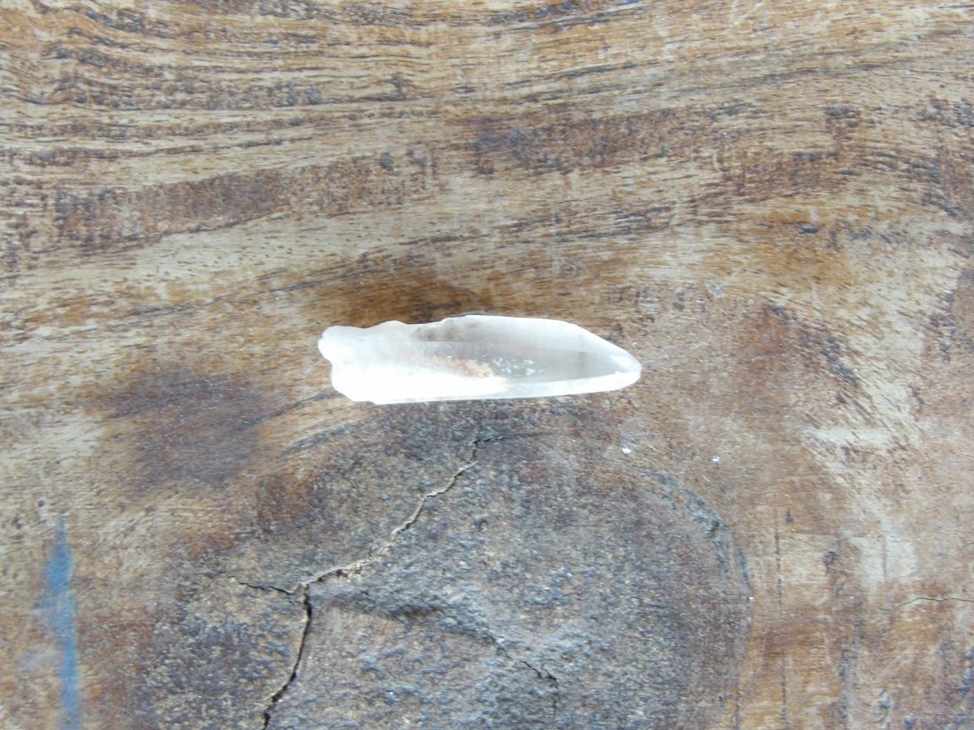 Natural Lemurian quartz crystal with unique inclusion