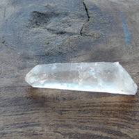 Close-up of Lemurian quartz striations and texture