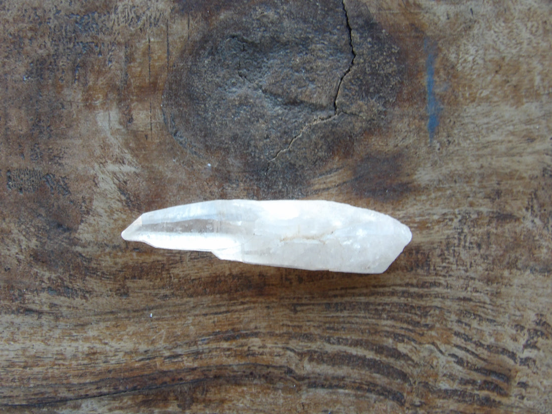 Raw Lemurian companion quartz crystal point