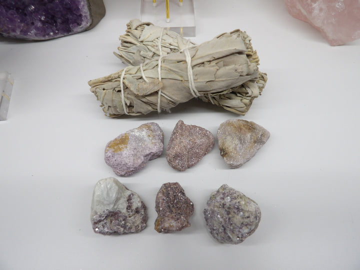 large rough lepidolite