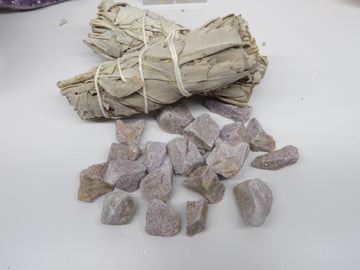 small rough lepidolite