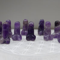 Amethyst Carving on Selenite