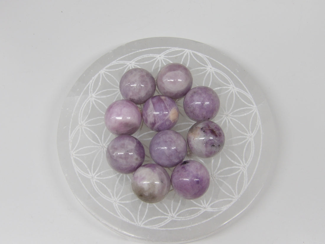 Genuine Lepidolite Spheres
