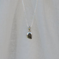 Moldavite Teardrop Pendant