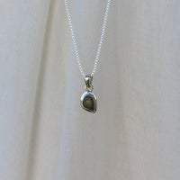 Moldavite Teardrop Pendant