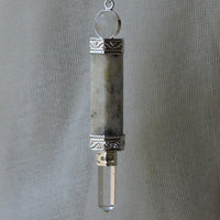 🌙 Rainbow Moonstone Wand Pendulum – Unlock the Mystical Power of the Moon 🌟