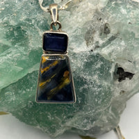 Pietersite and Spinel Pendant