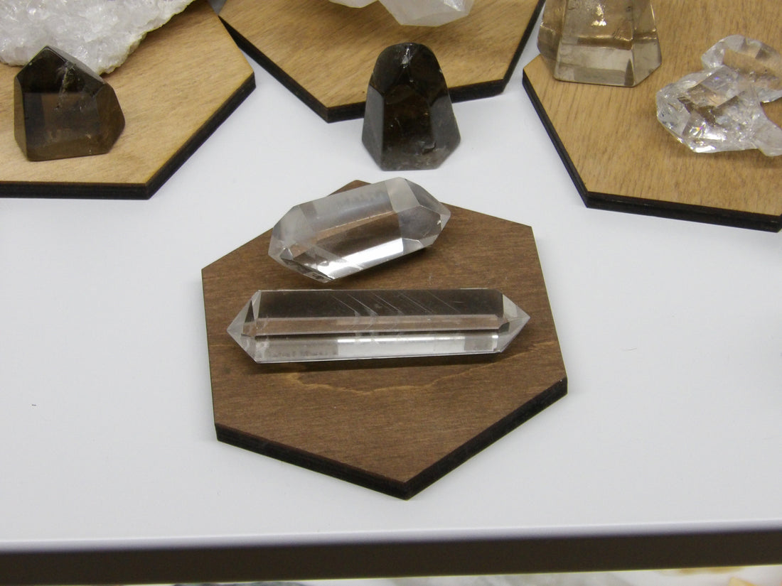 ✨ Double-Terminated Polished Phantom Quartz Points (2” & 3”)