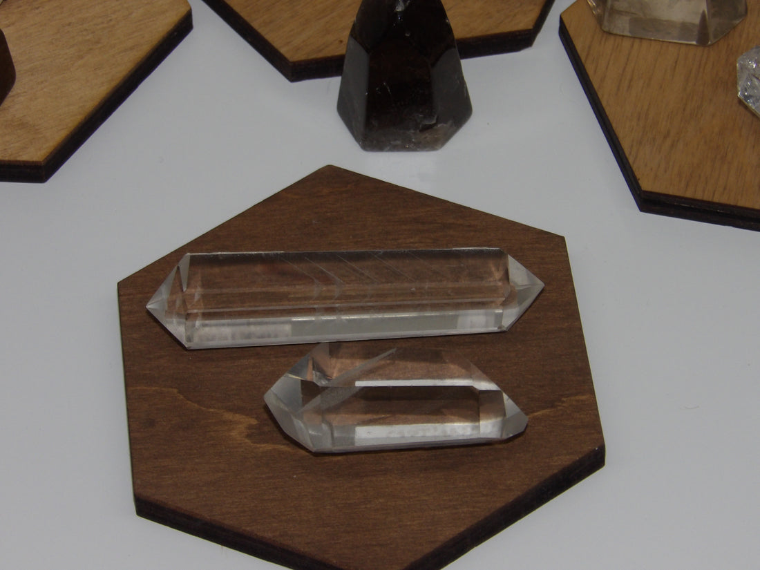 ✨ Double-Terminated Polished Phantom Quartz Points (2” & 3”)