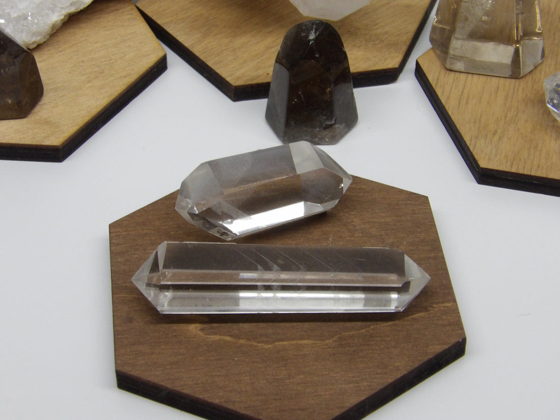 ✨ Double-Terminated Polished Phantom Quartz Points (2” & 3”)
