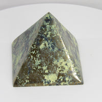 Prehnite & Pyrite Pyramid