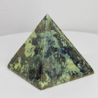 Prehnite & Pyrite Pyramid