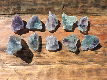 Genuine Purple and Green Fluorite Chunks - Choose Your Crystal