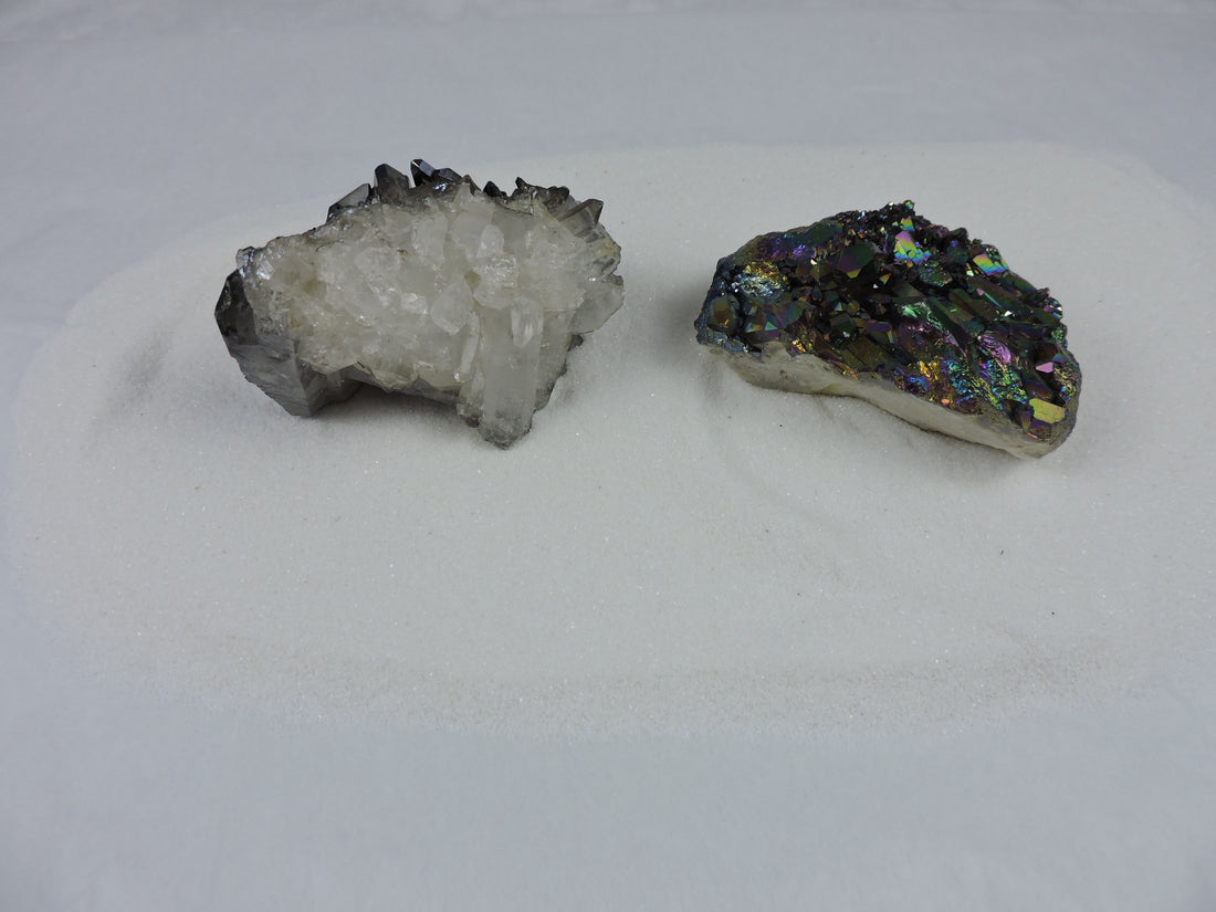 Rainbow Aura Quartz Clusters (Choose Your Crystal)