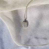 Rainbow Moonstone Square Pendant