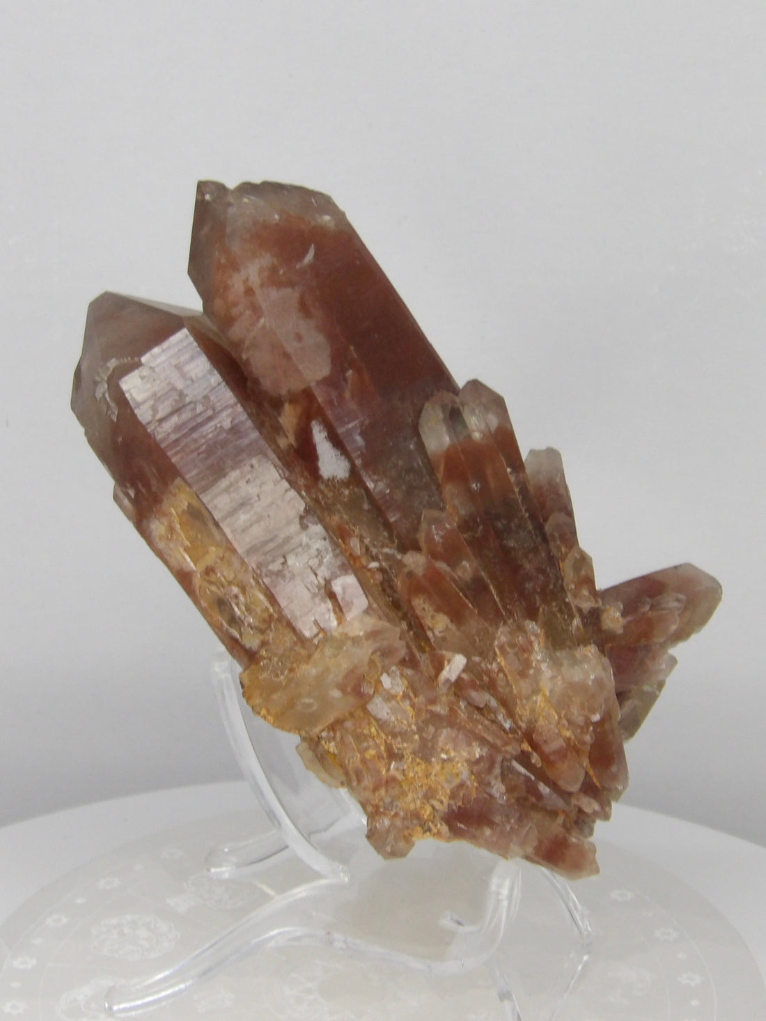 Red Hematoid Phantom Quartz collector specimen from Karoi, Mashonaland West, Zimbabwe.