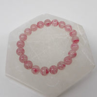 Rhodonite in Quartz Bracelet – 9mm or 11mm