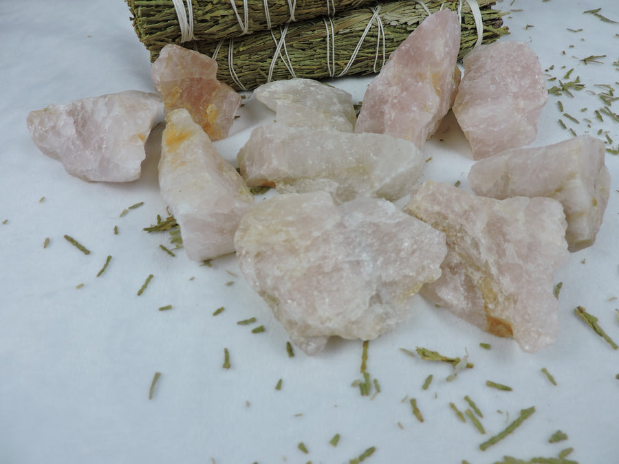 Rose Quartz Chunks - (Price Per Piece)