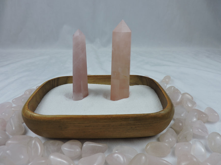 Rose Quartz Towers - Deep Pink (80g - 115g) (Price Per Piece) - From Madagascar