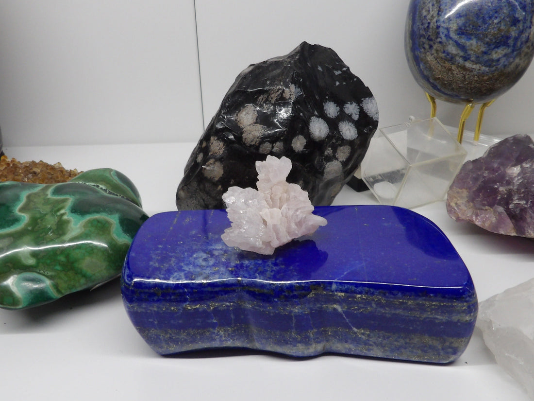 Rare rose quartz cluster