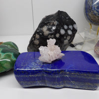 Rare rose quartz cluster