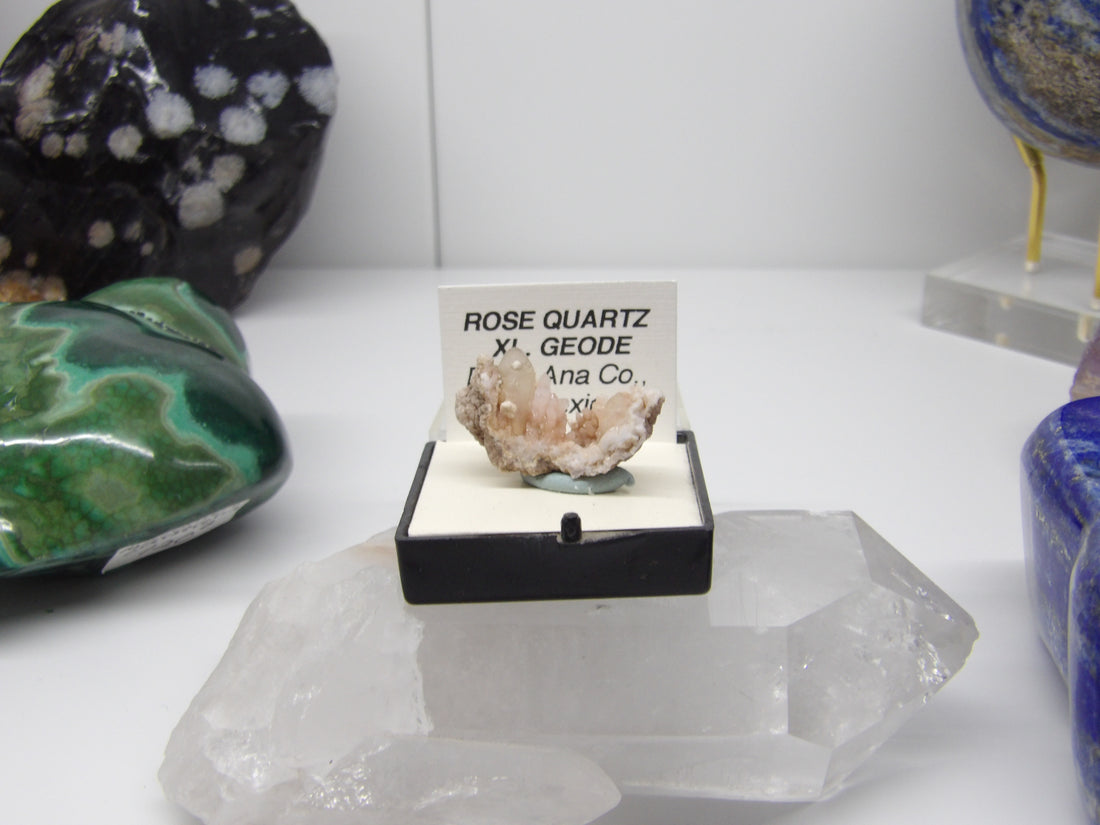 Rose Quartz Geode Cluster