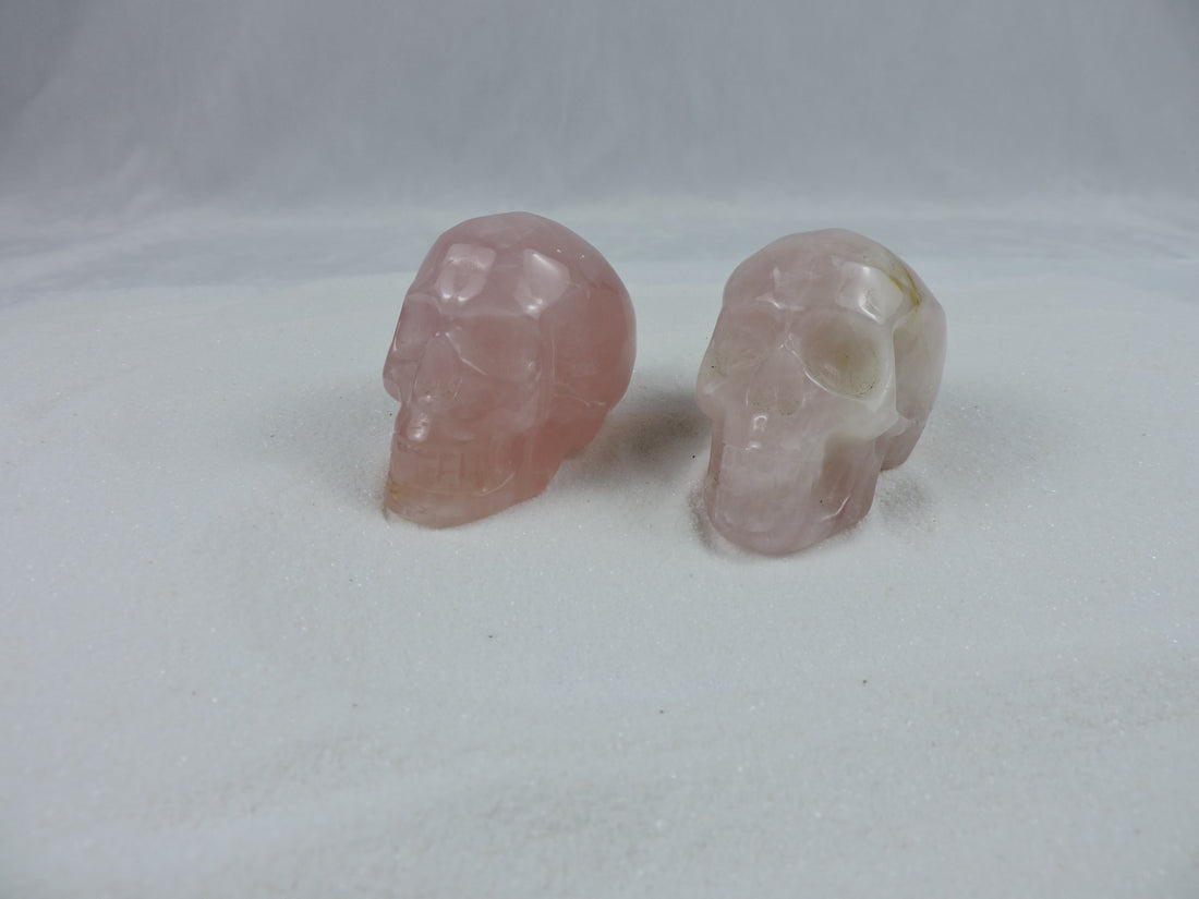 Rose Quartz Skull