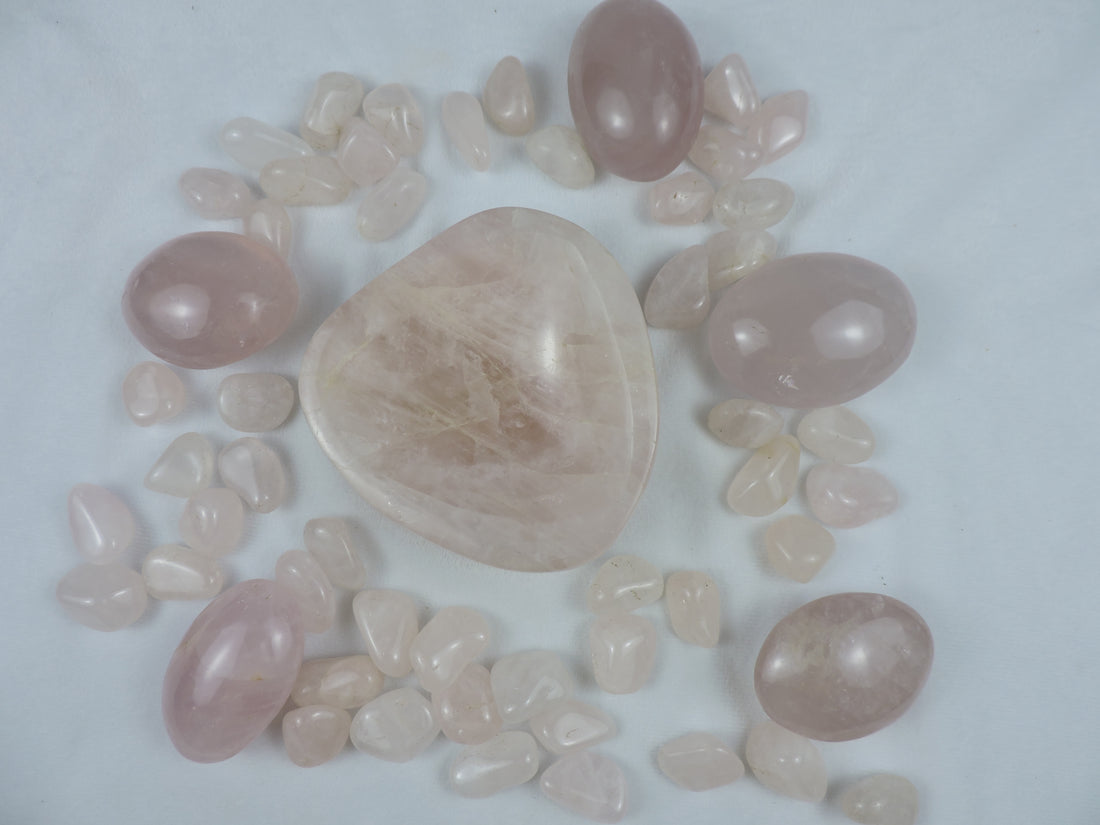 Rose Quartz Carved Trinket Bowl