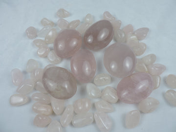 Rose Quartz Palm Stones (Price Per Piece)