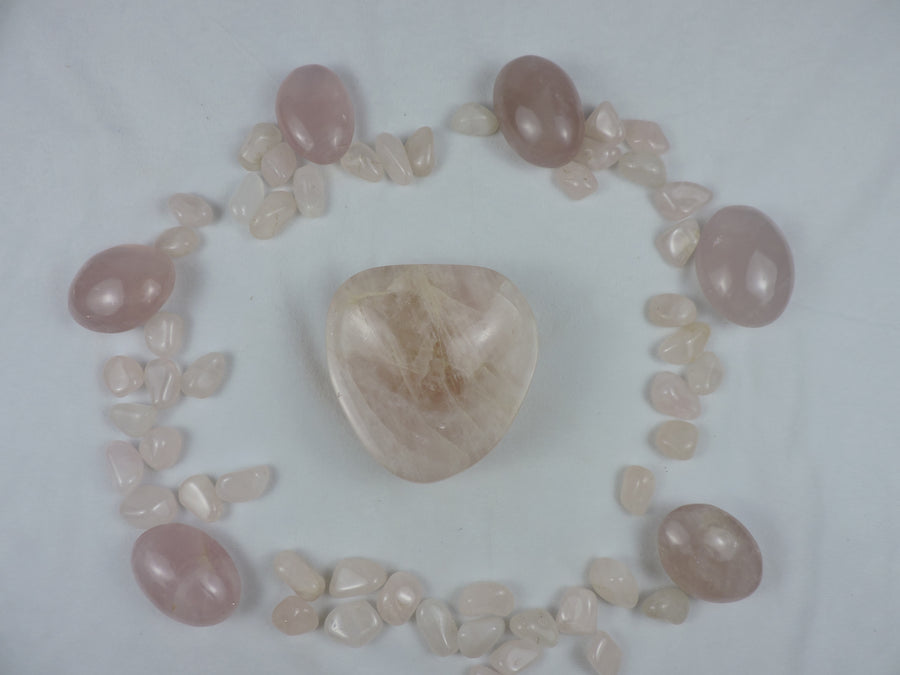 Rose Quartz Carved Trinket Bowl