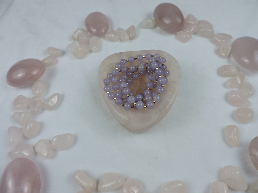 Rose Quartz Carved Trinket Bowl