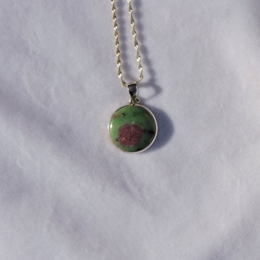 Ruby Zoisite Pendant