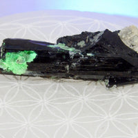 Schorl with Hyalite Opal Specimen – Mexico