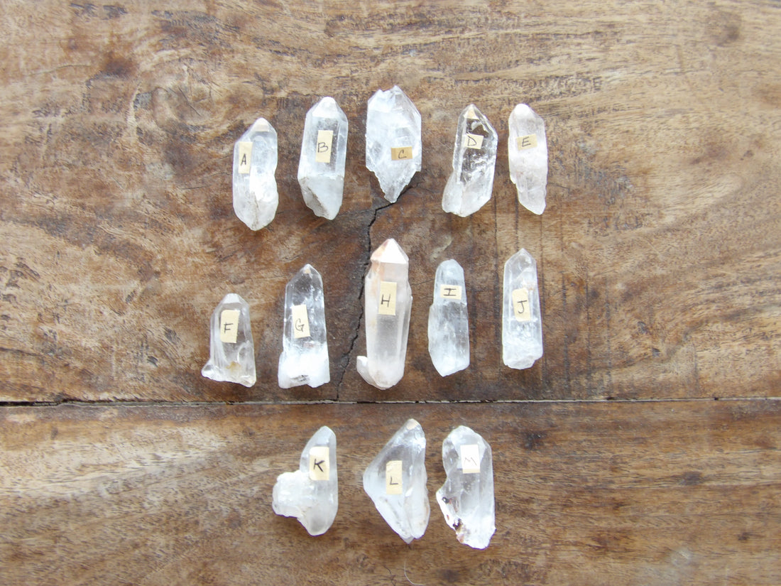Sedona Charged Natural Clear Quartz points Star Woman Crystals