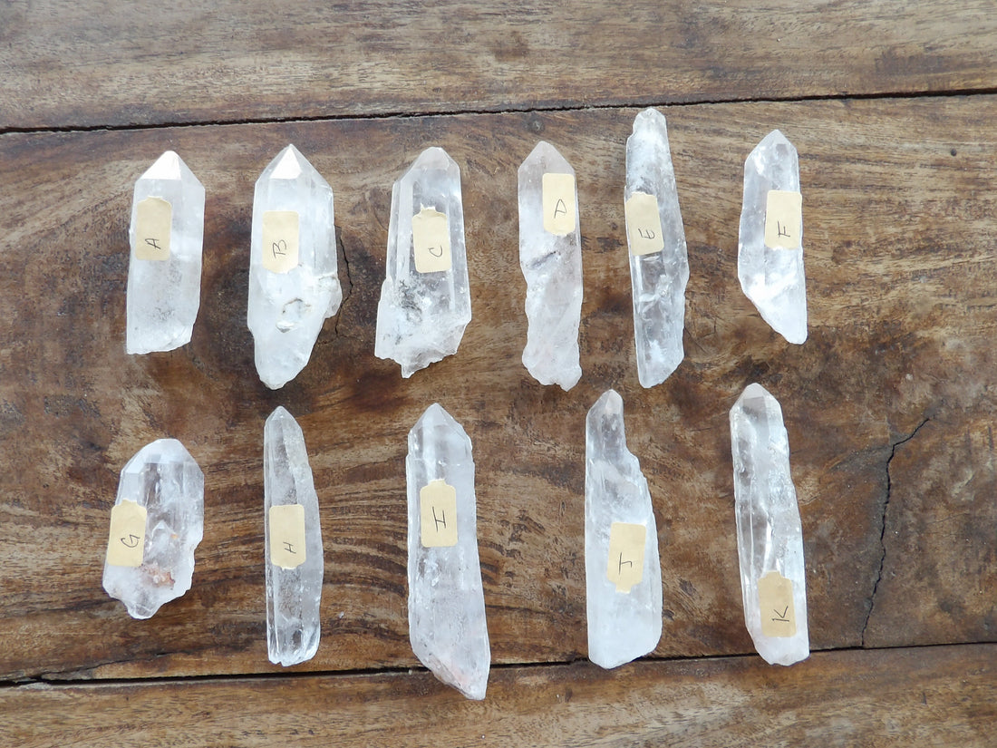 Crystal points charged in Sedona, AZ.