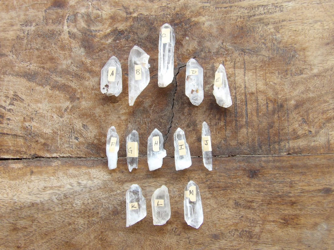 Sedona Charged Clear Quartz points Star Woman Crystals