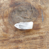 Natural companion clear quartz point
