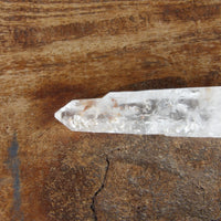 Included clear quartz point