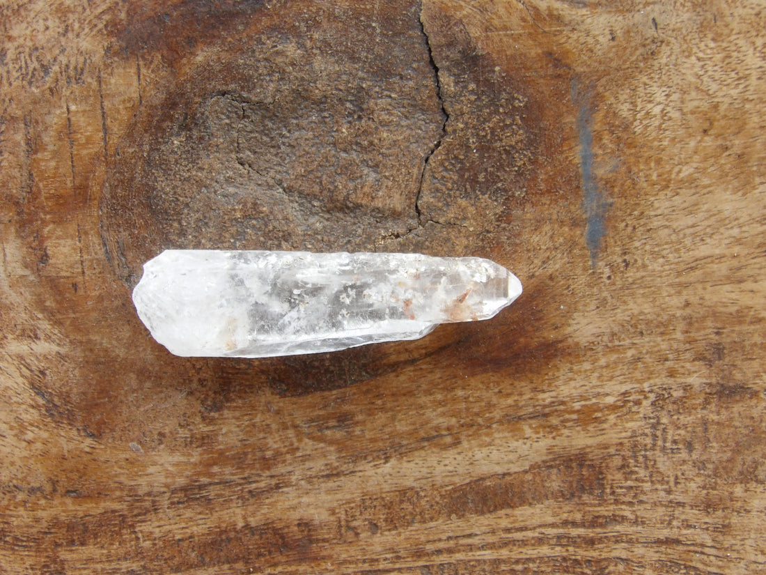 Natural clear quartz included point