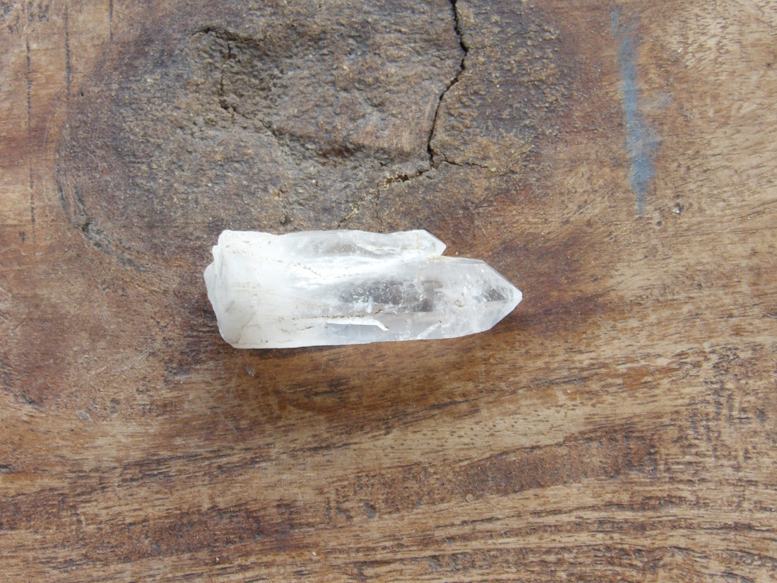 Natural companion clear quartz 