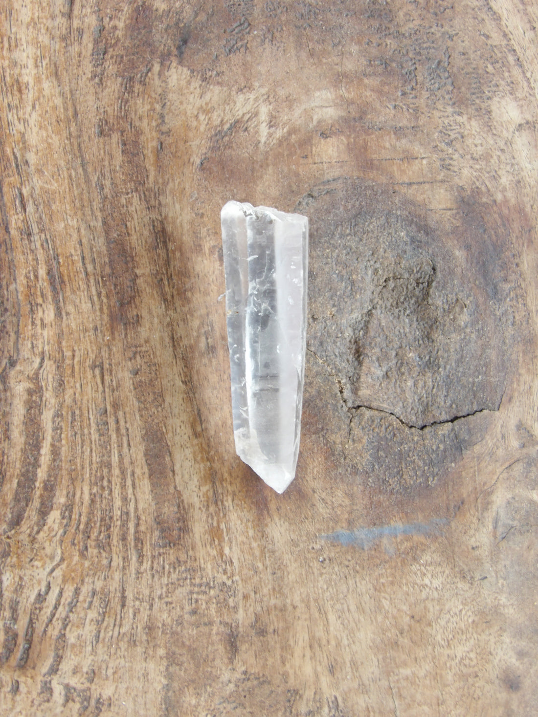 Clear quartz point charged in sedona