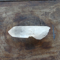 Double terminated clear quartz point