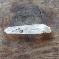 Self healed natural crystal point