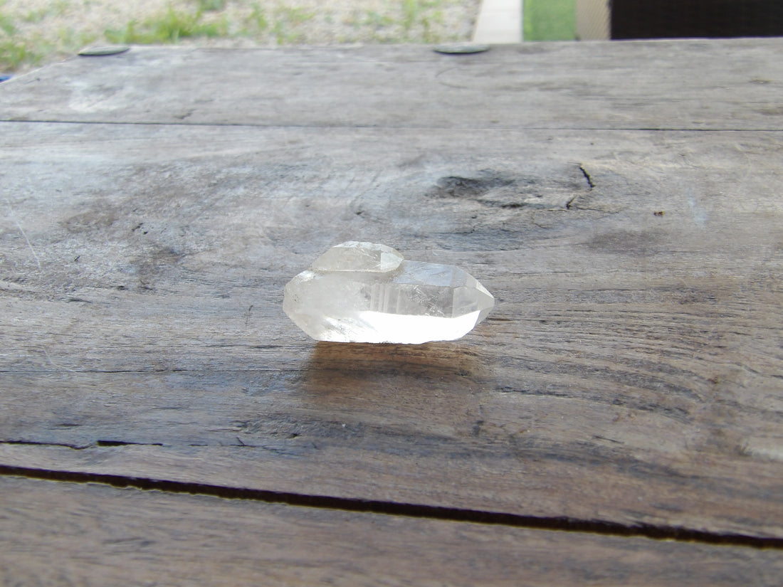  Clear Quartz Companion crystal point close-up - Sedona Charged