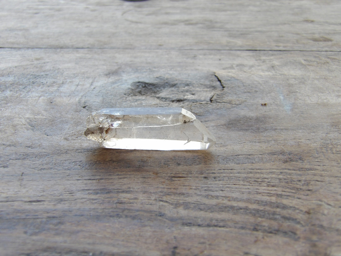 Natural quartz companion point charged at Sedona stupa Series 4